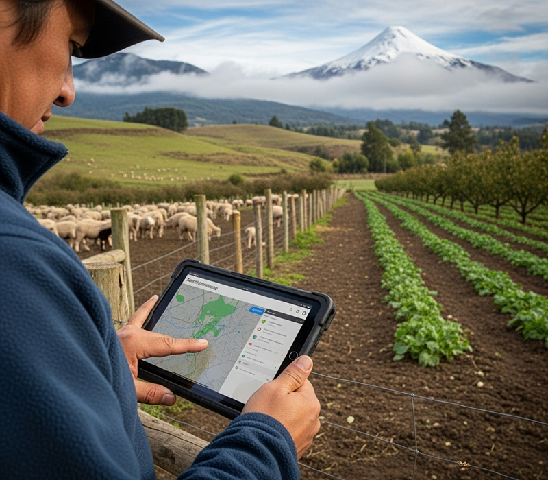 Tecnología en la agricultura de la Araucanía