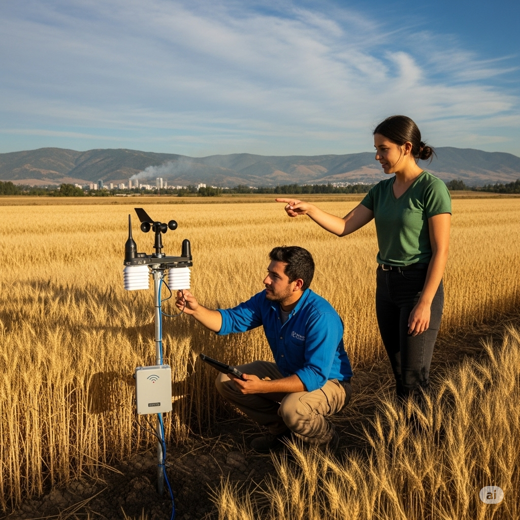 Dron tecnológico en operación